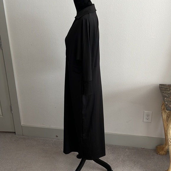 Dillards little black dress Sz 1X 3/4 sleeves crossed front - Picture 3 of 9